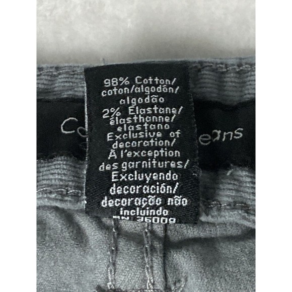 Calvin Klein Jeans Womens Straight Gray Corduroy Stretch Size 12 - Picture 5 of 15